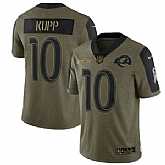 Nike Los Angeles Rams 10 Cooper Kupp 2021 Olive Salute To Service Limited Jersey Dyin,baseball caps,new era cap wholesale,wholesale hats